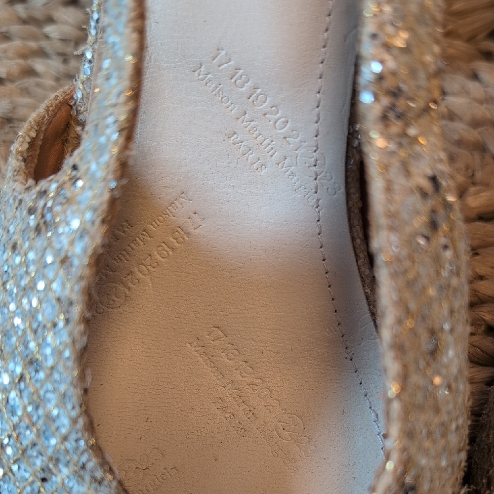 Maison Martin Margiela Silver Glitter Heels - Picture 3 of 9